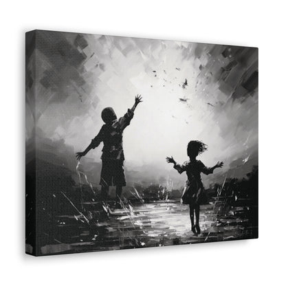 Playing with Light - Canvas b&w Wall Art
