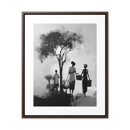 Baskets of Bond and Grace - Framed Canvas b&w Wall Art