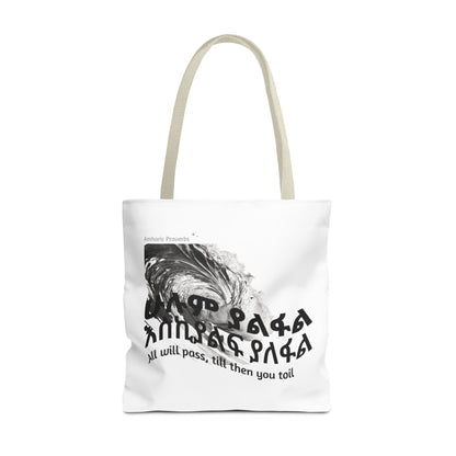 Naughty Proverbs Tote Bag Pain & Greatness