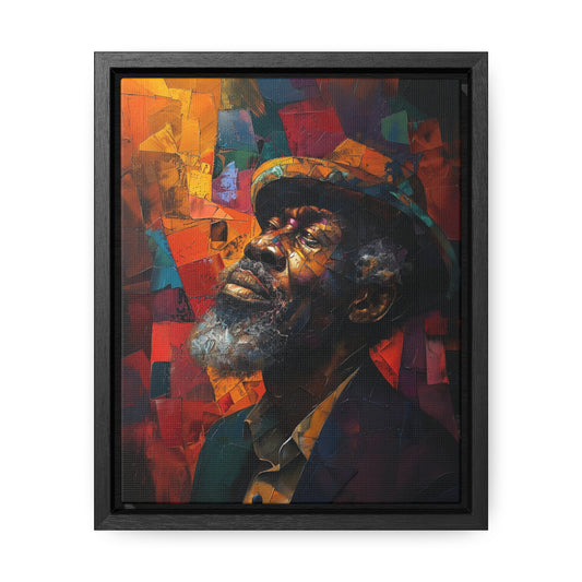 Gratitude's Whisper ተመስገን አምላኬ - Framed Canvas Wall Art