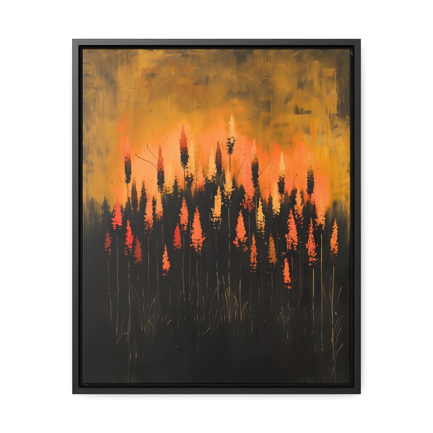 The Calm Before the Bloom - Framed Canvas Wall Art