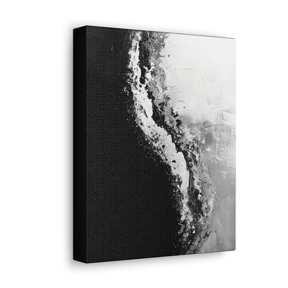 Yin Yang Shore - Canvas b&w Wall Art