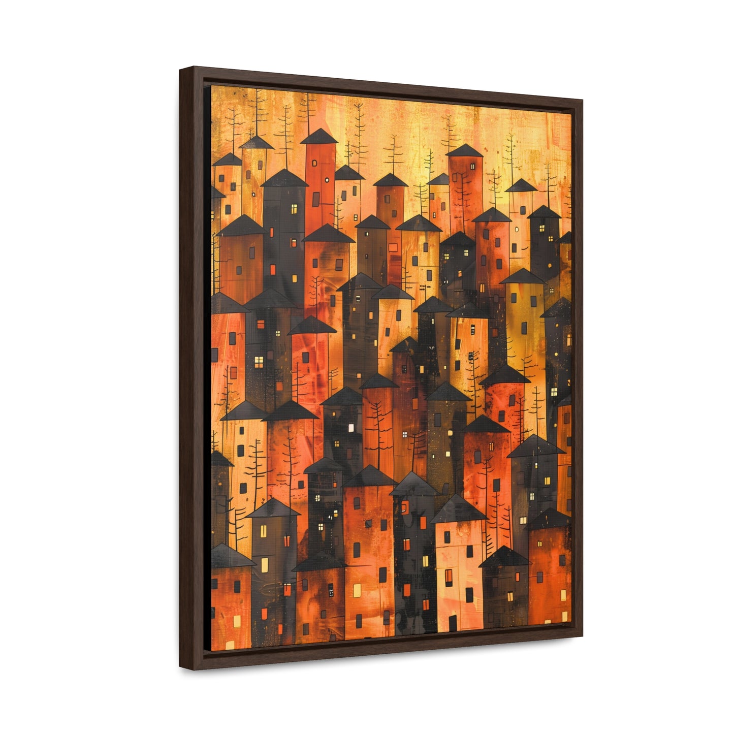 City of Inner Heights - Framed Canvas Wall Art