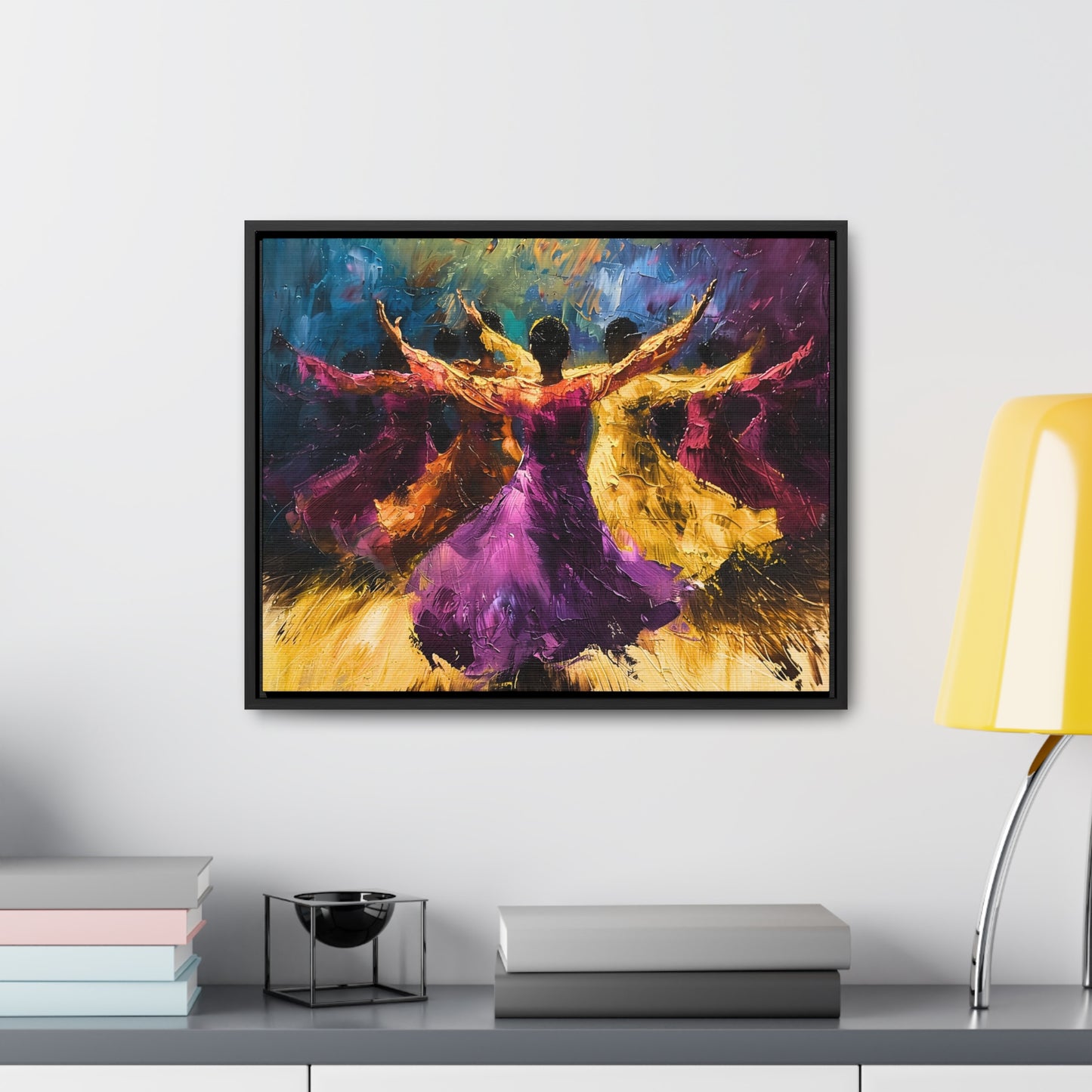 Hearts Wide and Lifted - Framed Canvas Wall Art