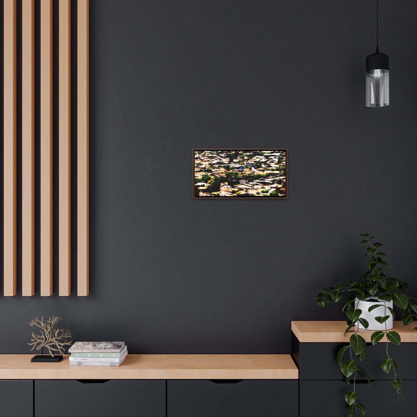 The Hood: a Mercato Mosaic - Framed Canvas Photography