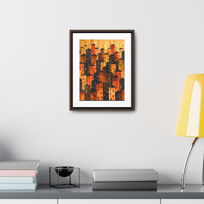 City of Inner Heights - Framed Canvas Wall Art
