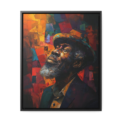 Gratitude's Whisper ተመስገን አምላኬ - Framed Canvas Wall Art