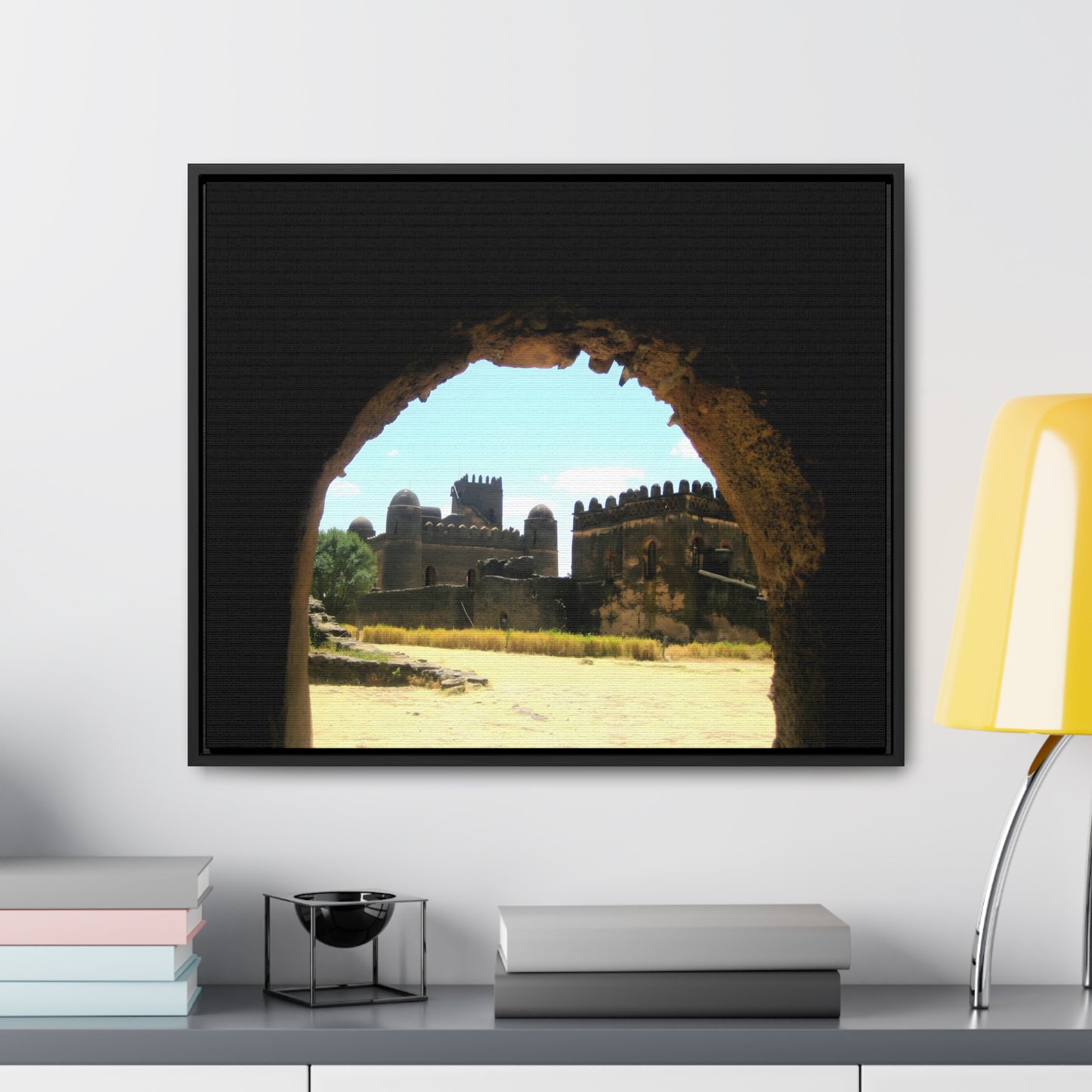 Through the Lion's Jaws - Framed Canvas Photography