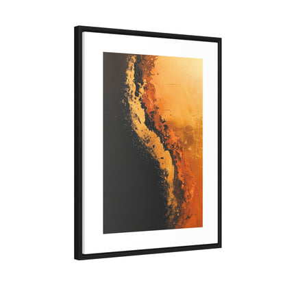 Yin Yang Shore - Framed Canvas Wall Art
