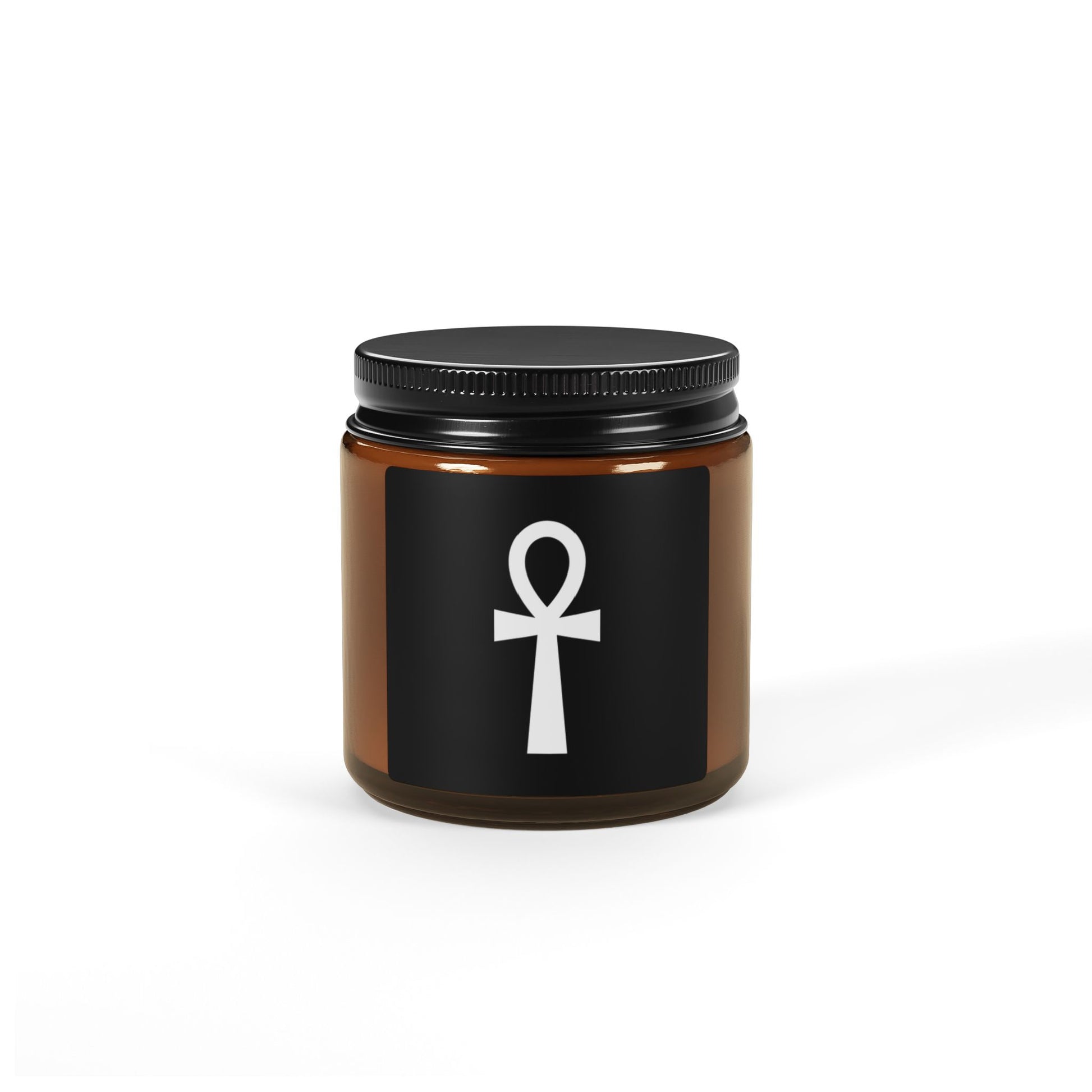 Ankh Amber Candle Jar