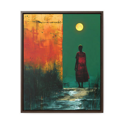 Turned the Corner - Framed Canvas Wall Art
