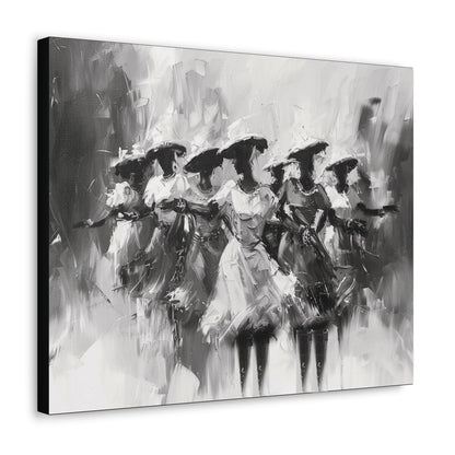 Rhythms of Joy - Canvas b&w Wall Art