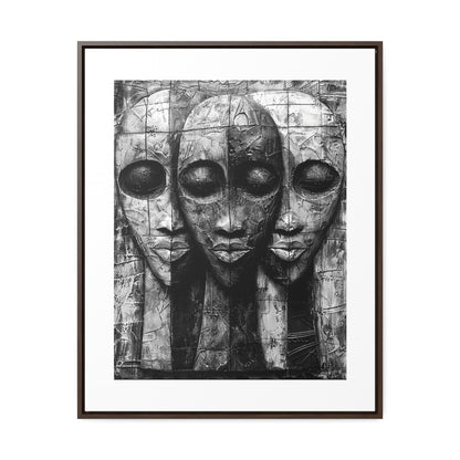 Got your back - Framed Canvas b&w Wall Art