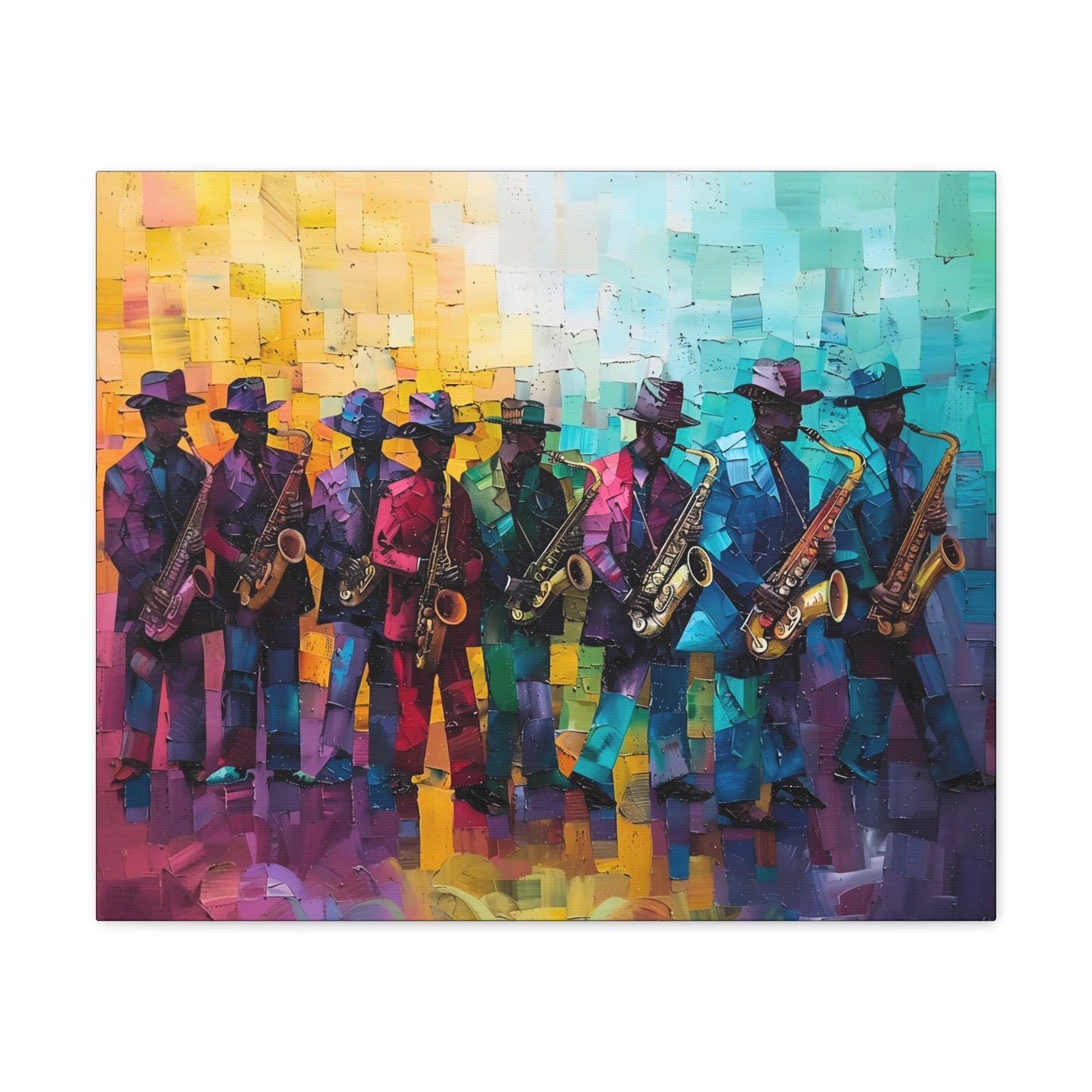 Sax Clan Harmony - Canvas Wall Art