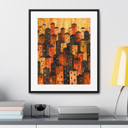 City of Inner Heights - Framed Canvas Wall Art