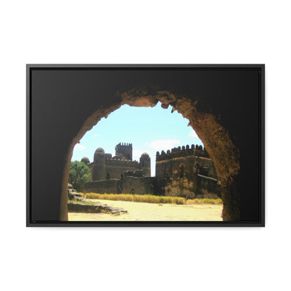 Through the Lion's Jaws - Framed Canvas Photography