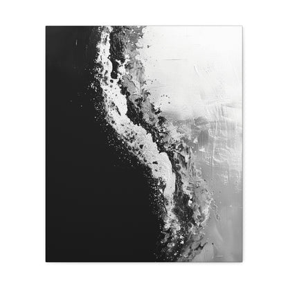 Yin Yang Shore - Canvas b&w Wall Art