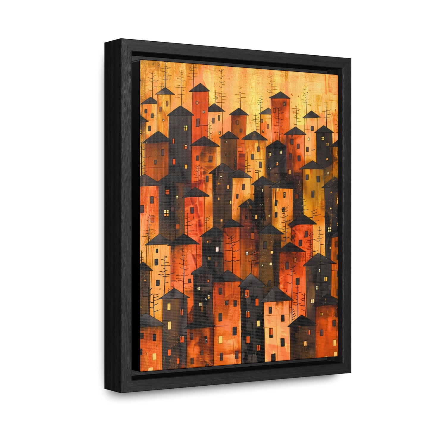 City of Inner Heights - Framed Canvas Wall Art