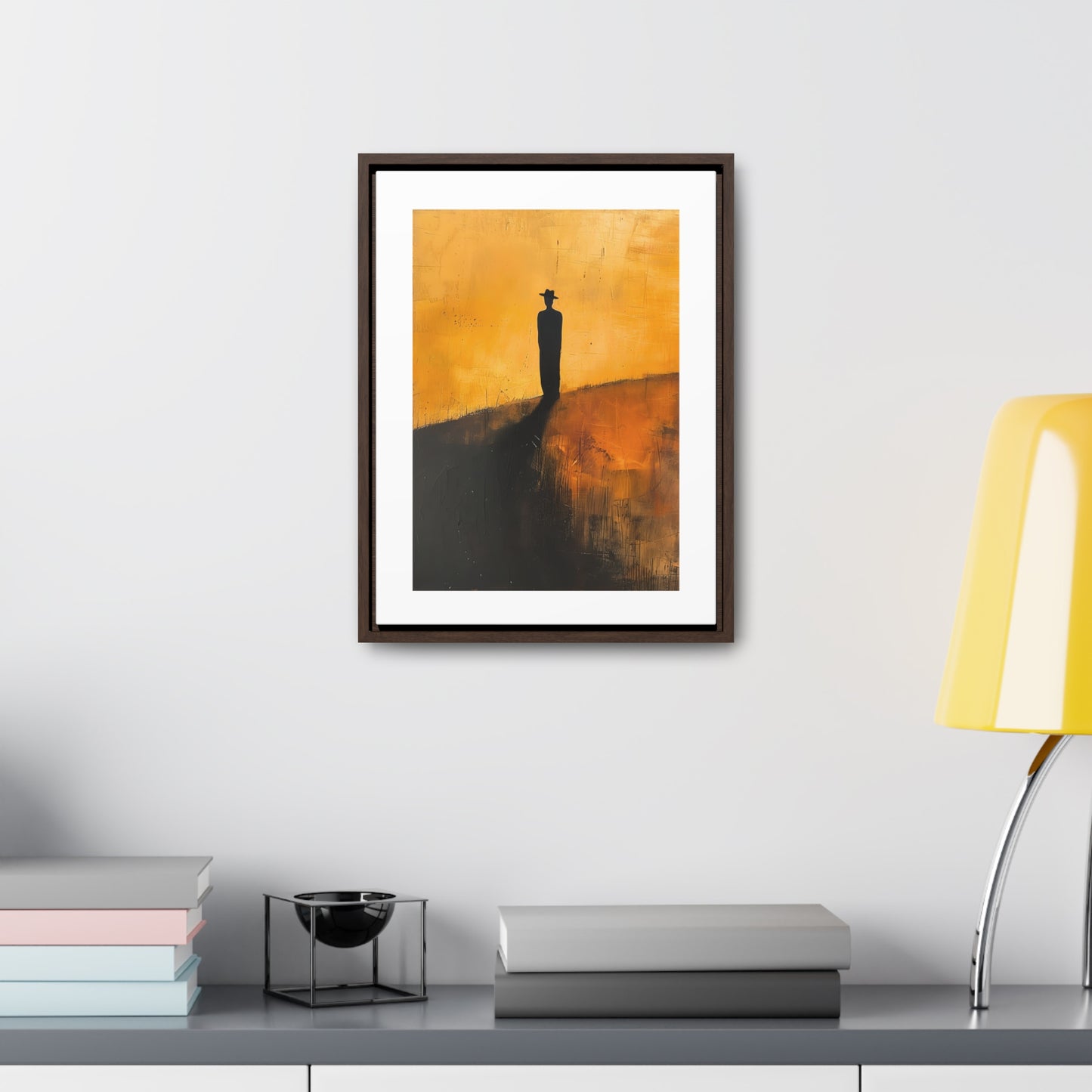Alone, not Lonely - Framed Canvas Wall Art