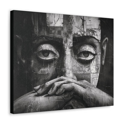 Silent Contemplation - Canvas b&w Wall Art
