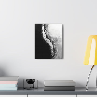 Yin Yang Shore - Canvas b&w Wall Art