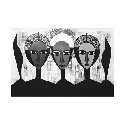 Guardian Angels - Canvas b&w Wall Art
