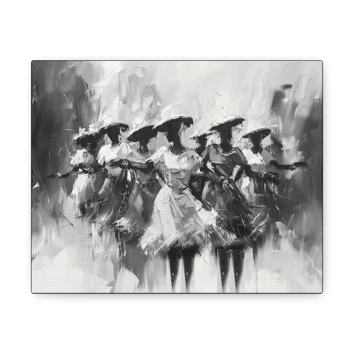 Rhythms of Joy - Canvas b&w Wall Art