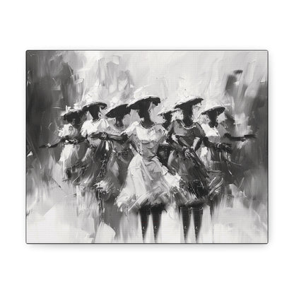 Rhythms of Joy - Canvas b&w Wall Art
