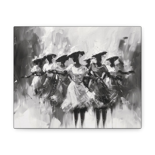Rhythms of Joy - Canvas b&w Wall Art