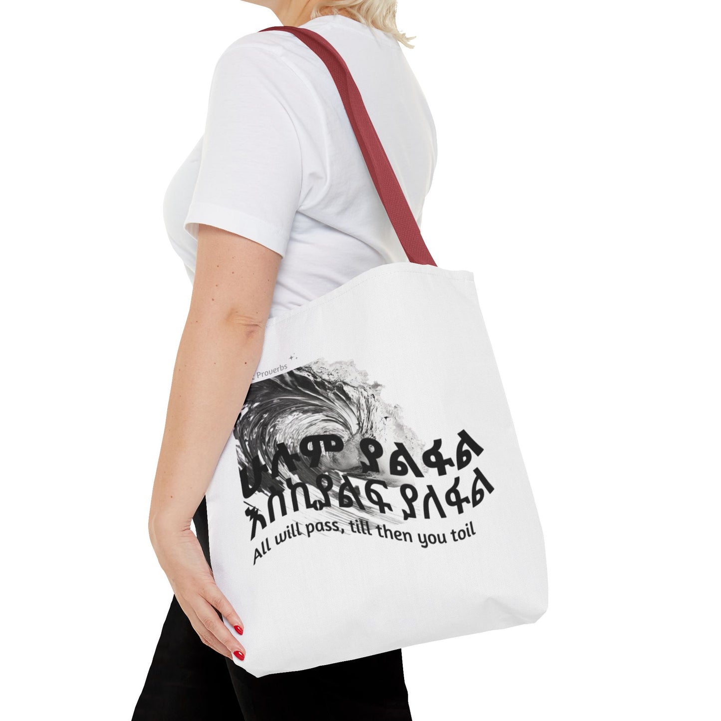 Naughty Proverbs Tote Bag Pain & Greatness