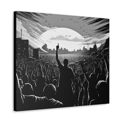 One! - Canvas b&w Wall Art