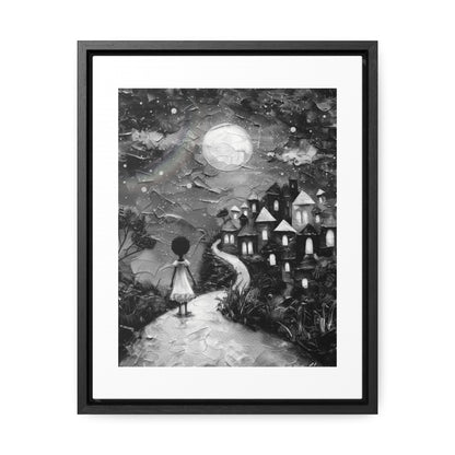 Path to Abundance I - Framed Canvas b&w Wall Art