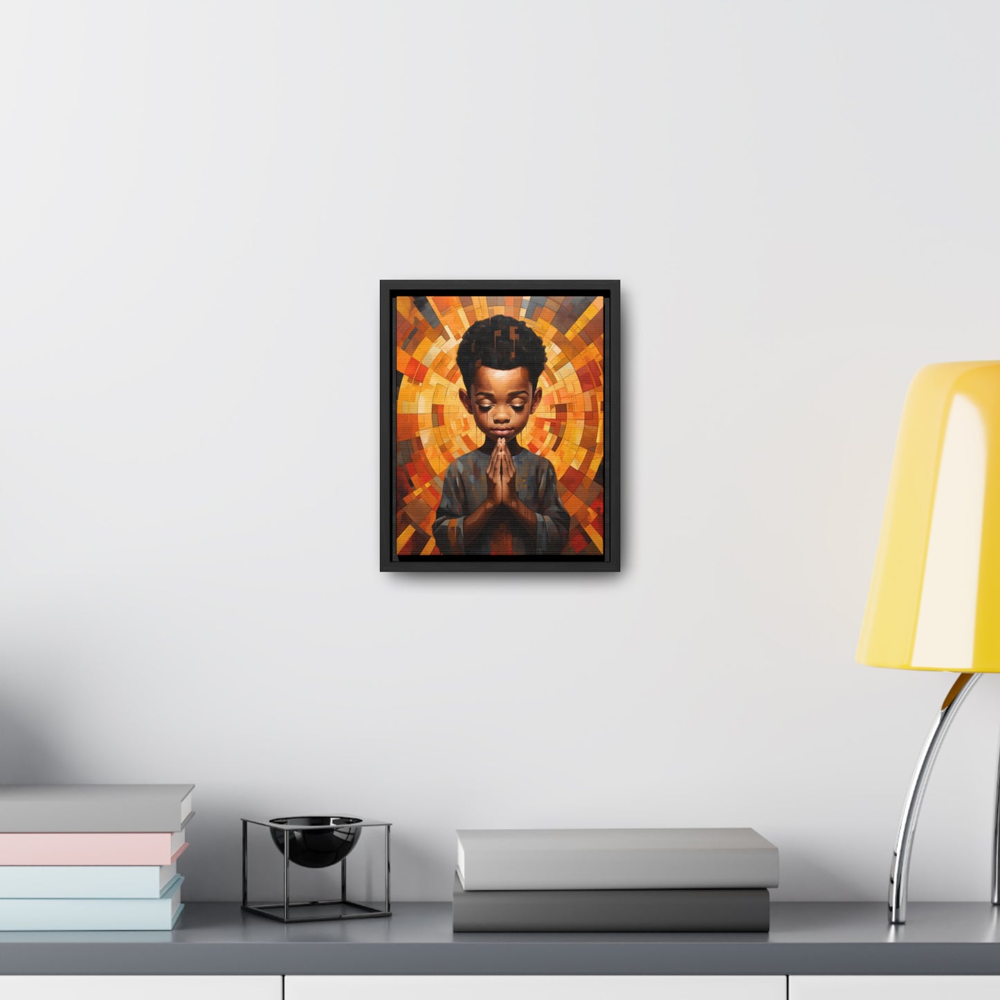 Radiance of Grace - Framed Canvas Wall Art