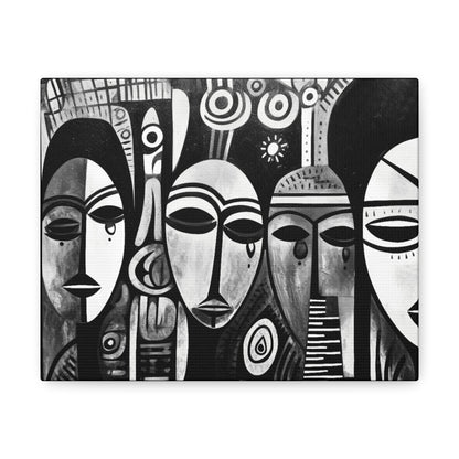 Journeys Anew - Canvas b&w Wall Art
