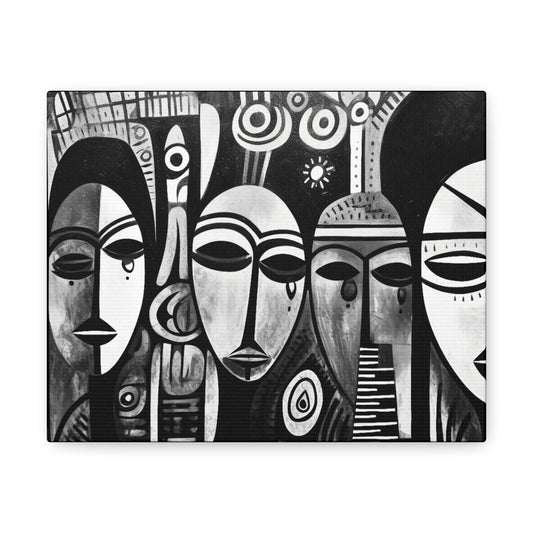 Journeys Anew - Canvas b&w Wall Art