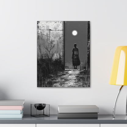 Turned the Corner - Canvas b&w Wall Art