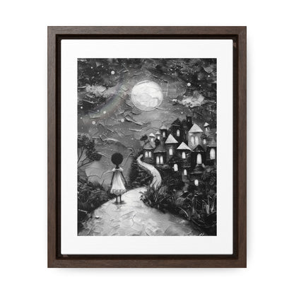 Path to Abundance I - Framed Canvas b&w Wall Art