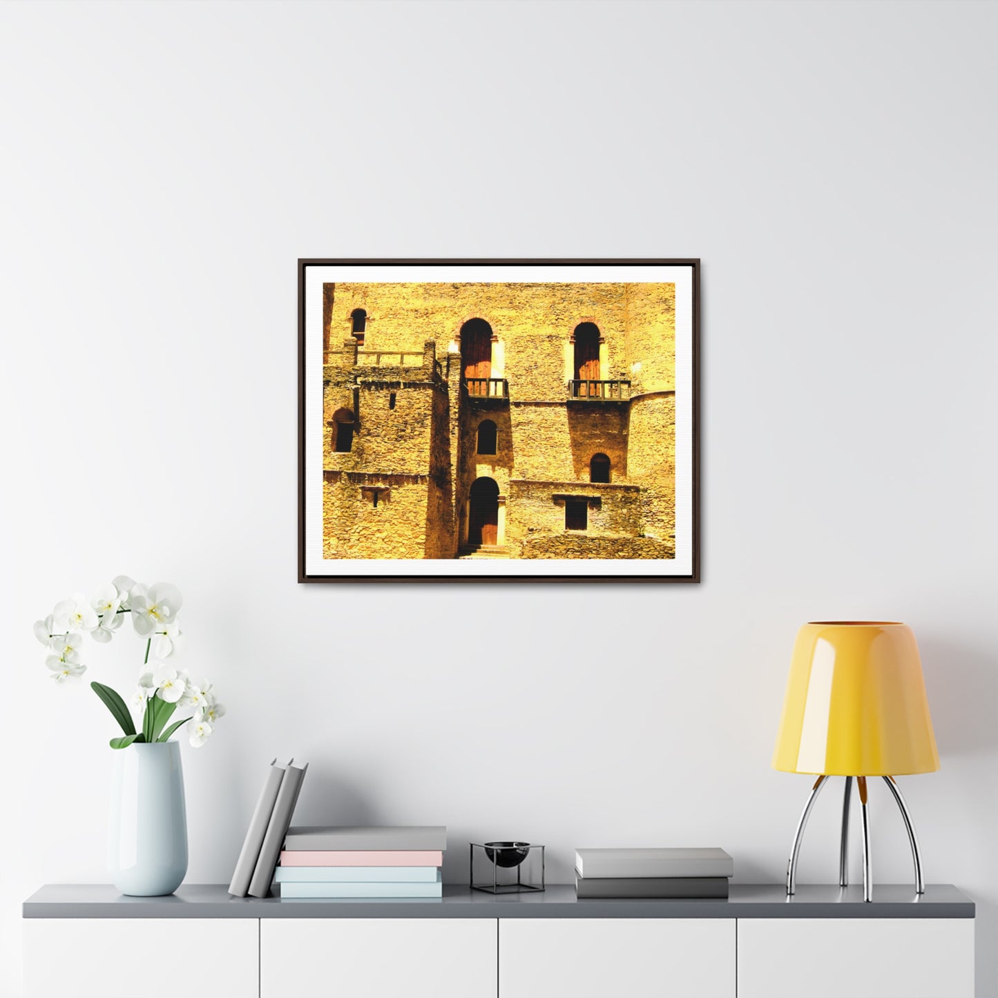 Whispers in Stone - Framed Canvas Photography