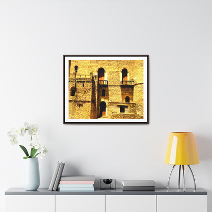 Whispers in Stone - Framed Canvas Photography