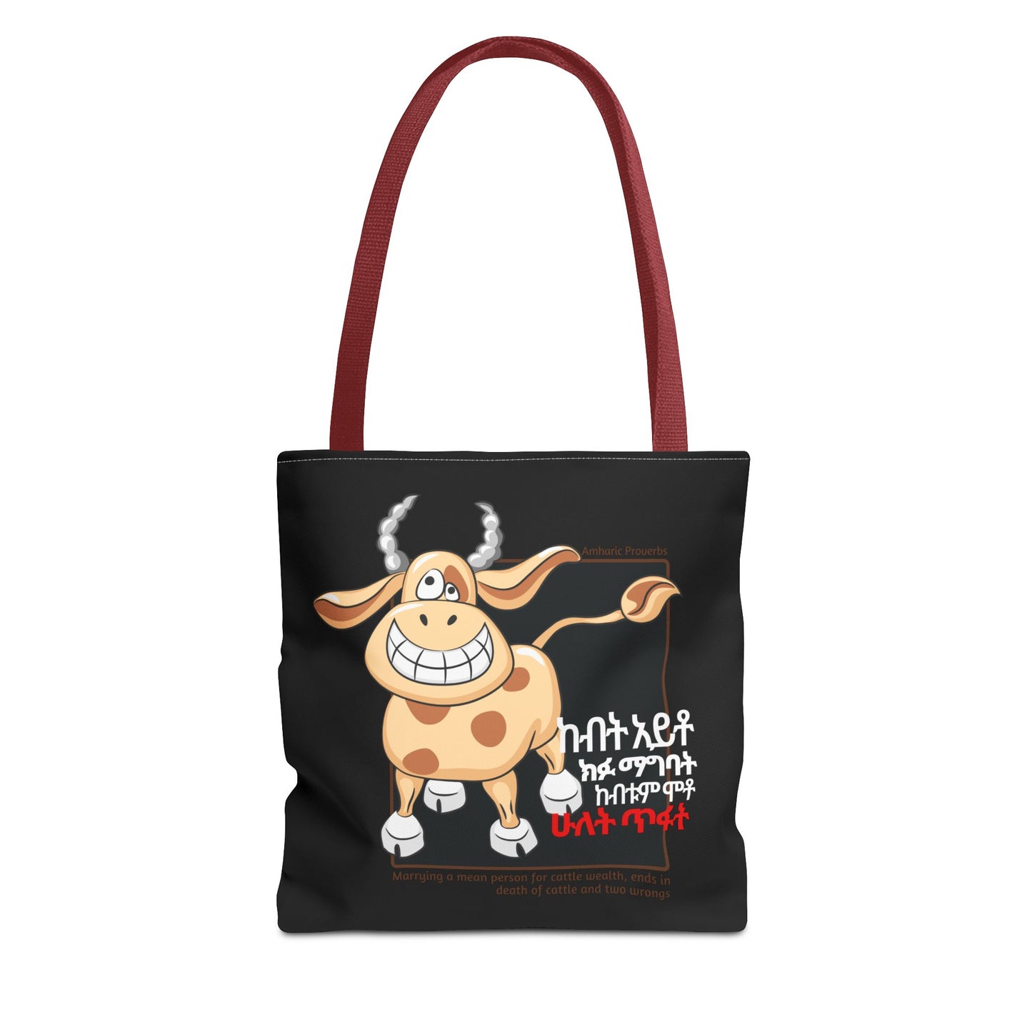Naughty Proverbs Tote Bag Cows & Goats