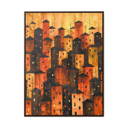 City of Inner Heights - Framed Canvas Wall Art