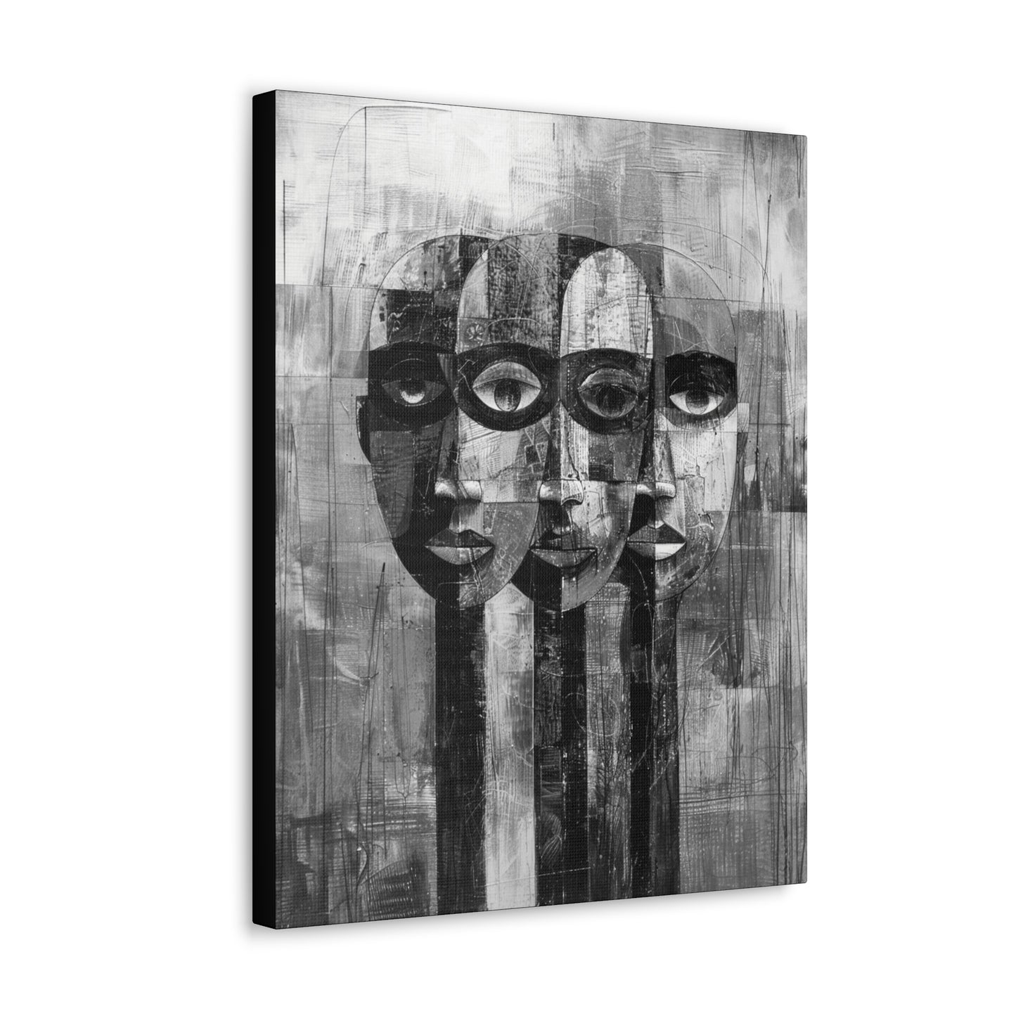 Beneath the Veil - Canvas b&w Wall Art