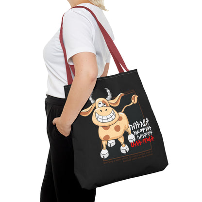 Naughty Proverbs Tote Bag Cows & Goats