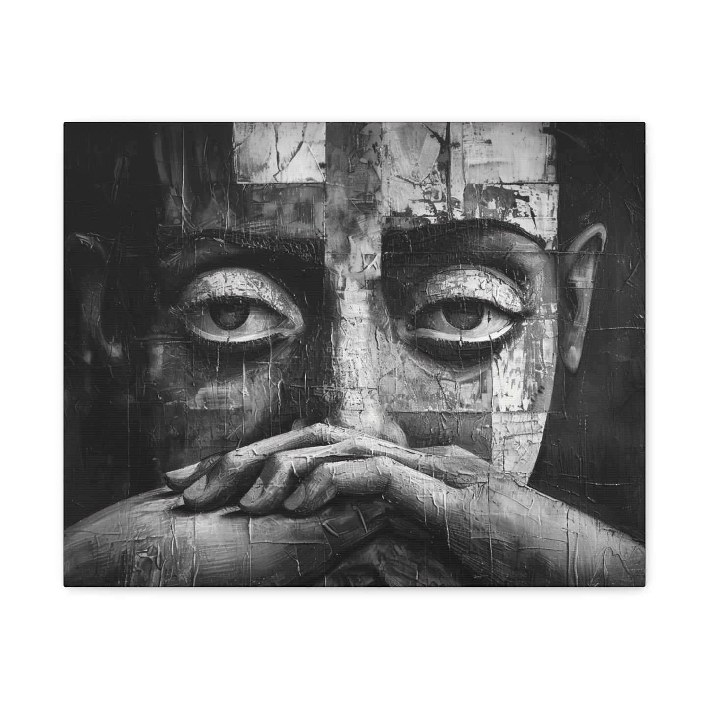 Silent Contemplation - Canvas b&w Wall Art