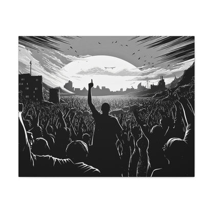One! - Canvas b&w Wall Art