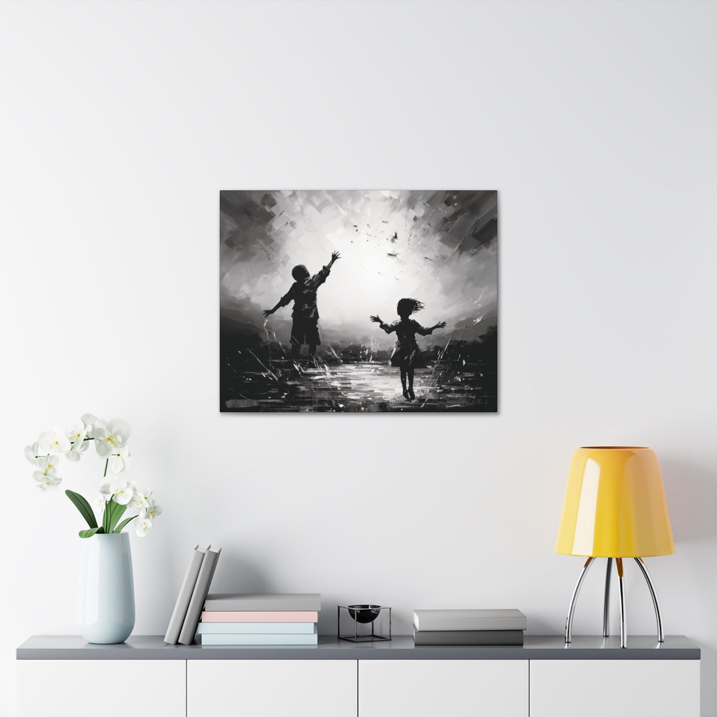 Playing with Light - Canvas b&w Wall Art