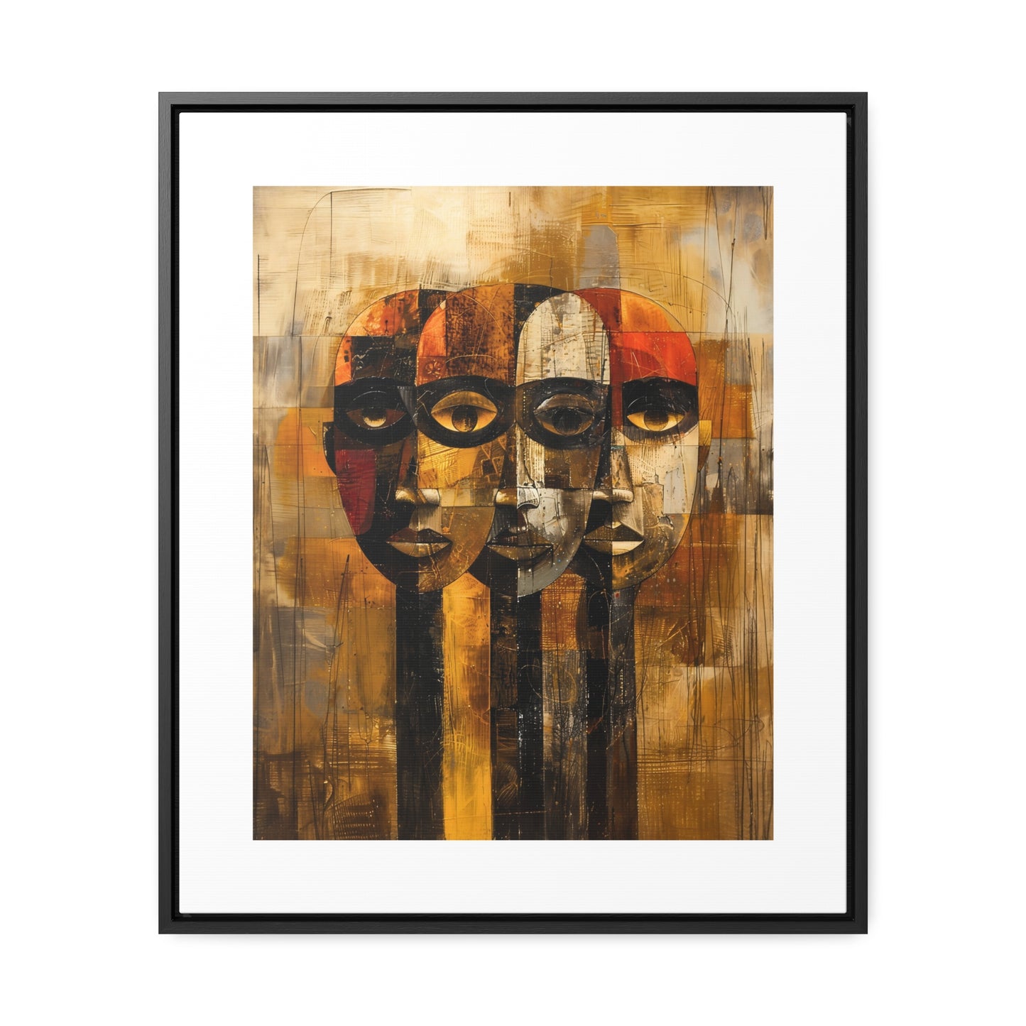 Beneath the Veil - Framed Canvas Wall Art
