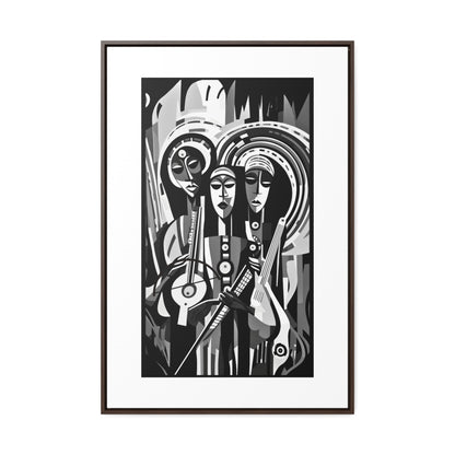 The Masinko Maestro - Framed Canvas b&w Wall Art