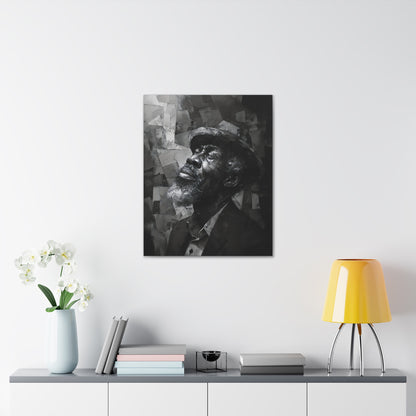 Gratitude's Whisper ተመስገን አምላኬ - Canvas b&w Wall Art