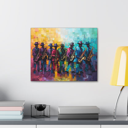 Sax Clan Harmony - Canvas Wall Art